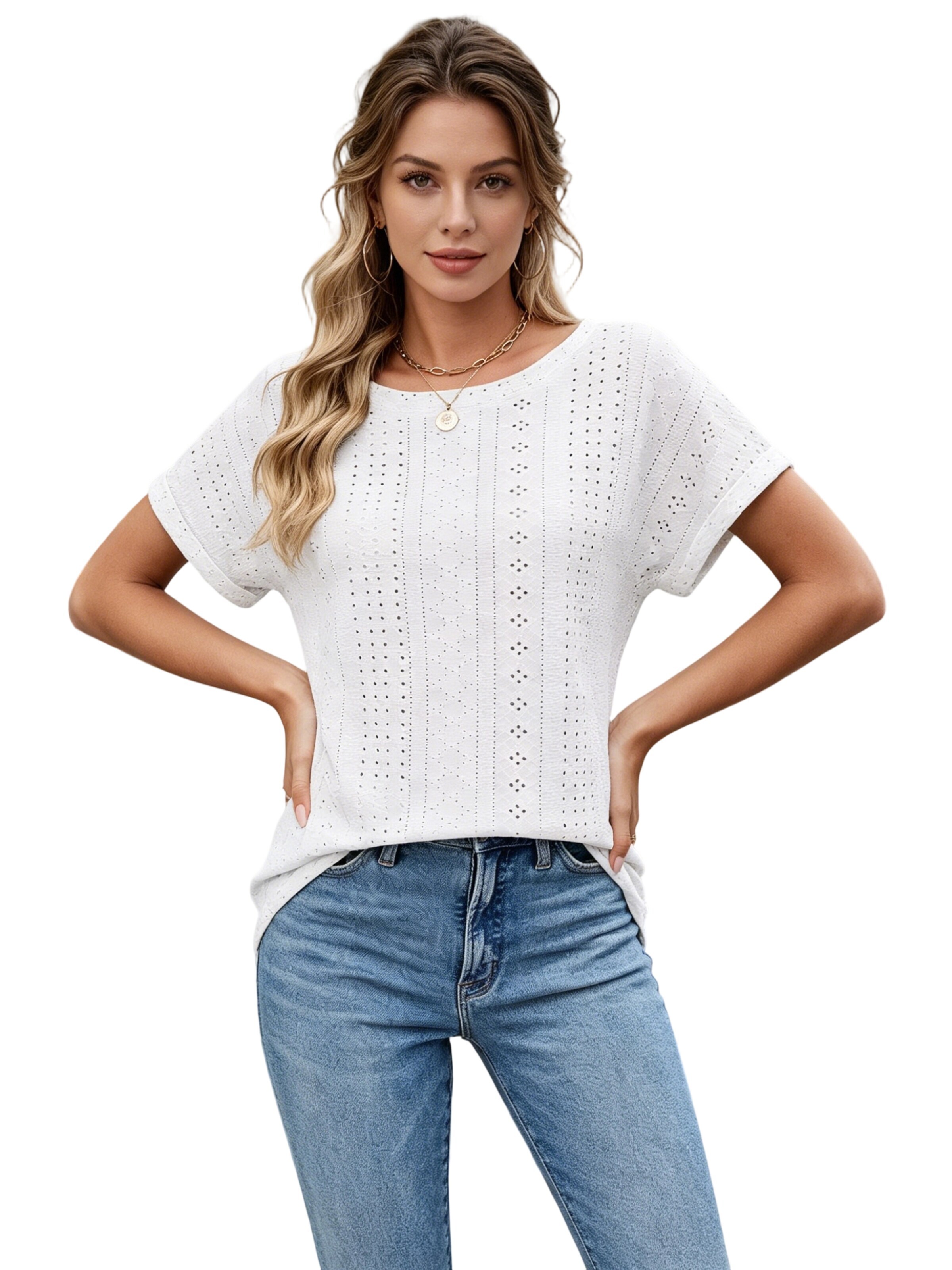 Yesfashion Shirt‌ in Weiß: Vorderseite