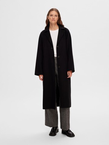 SELECTED FEMME Between-Seasons Coat in Black