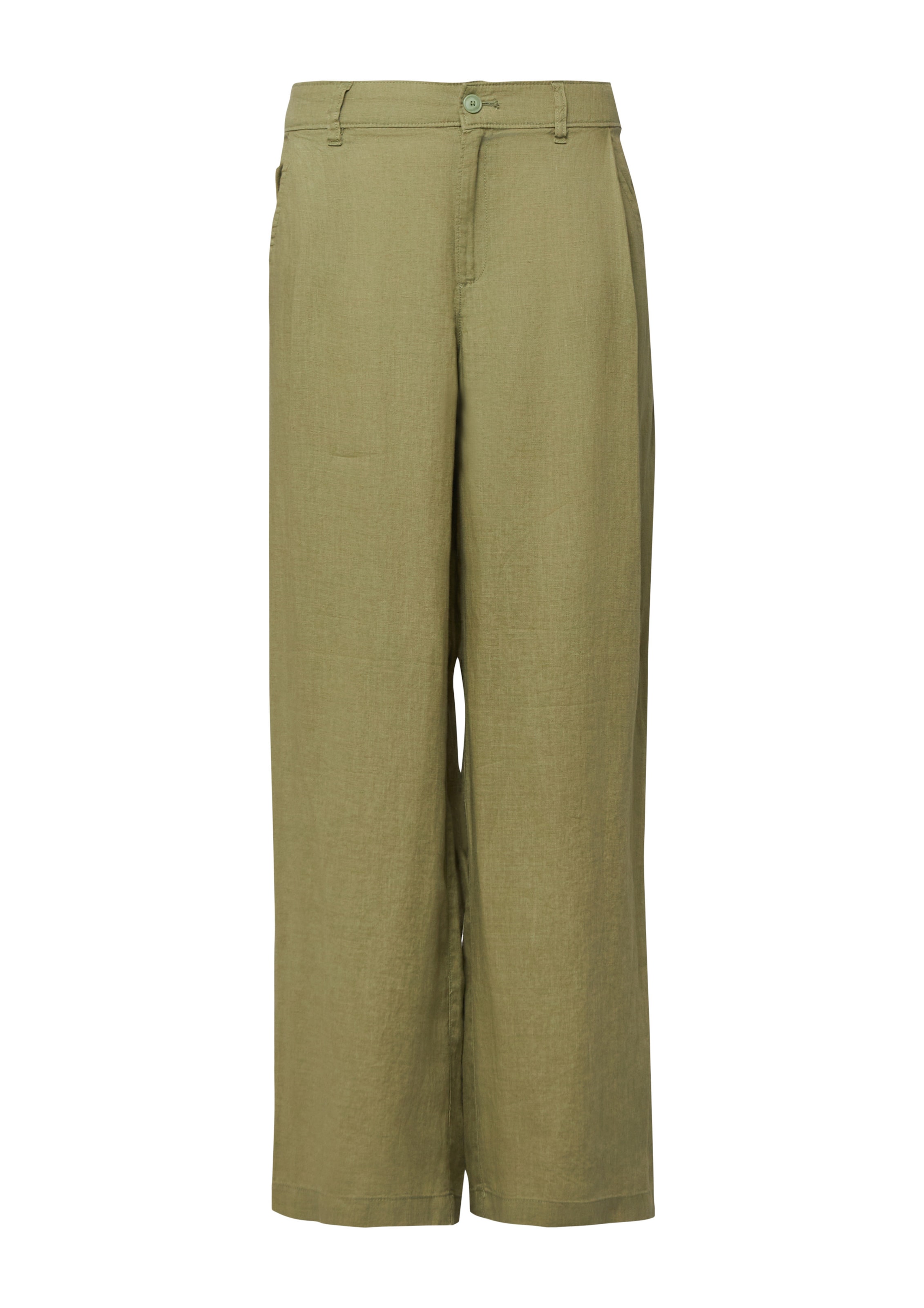 s.Oliver Wide leg Trousers in Green: front