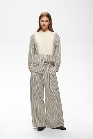 InWear Wide leg Pleat-front trousers 'GarboIW' in Beige