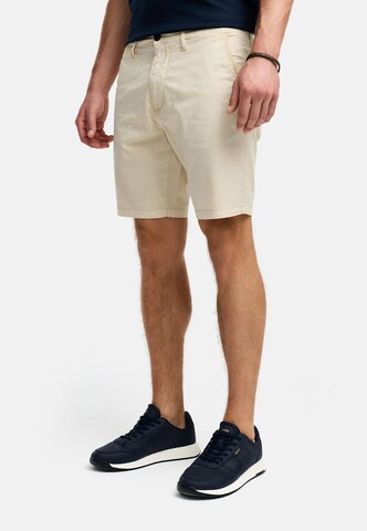 Regular Pantalon 'Hutchico' INDICODE JEANS en blanc