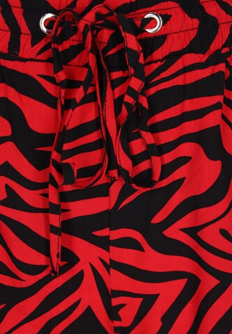 swirly Loosefit Housut 'Comfy' värissä punainen