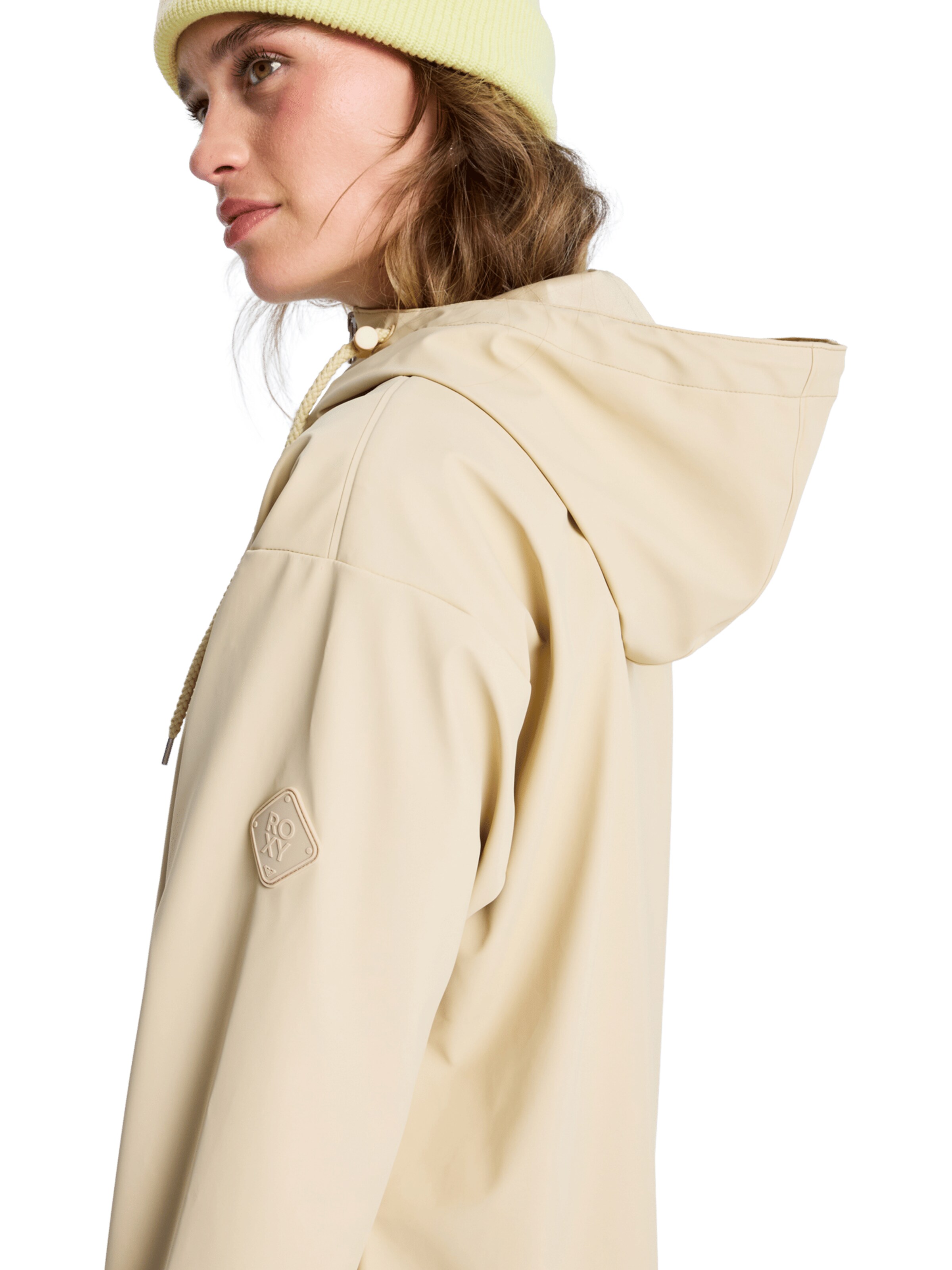 ROXY Between-Season Jacket 'Raining Again' in Beige