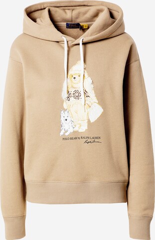 Polo Ralph Lauren Sweatshirt in Bruin: voorkant