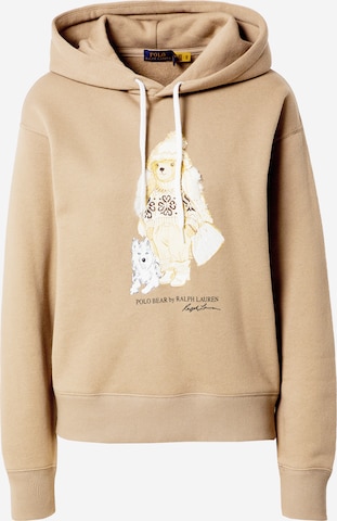 Polo Ralph Lauren - Sweatshirt em castanho: frente