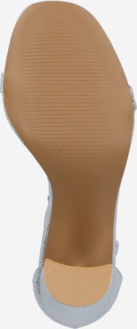 GLAMOROUS Sandały z rzemykami w kolorze srebrny