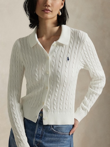 Polo Ralph Lauren Πλεκτή ζακέτα σε λευκό