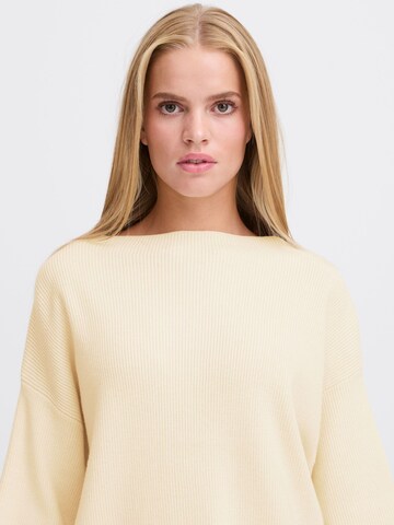 ICHI - Jersey 'Boston' en beige
