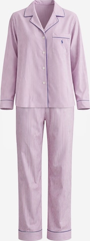 Pyjama ' Shirting Stripes ' Polo Ralph Lauren en rose : devant