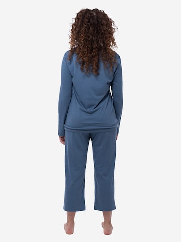 Ammann Pyjama 'Night & Home' in Blauw