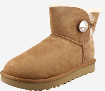 UGG Kozačky 'Mini Bailey Bling' – hnědá: přední strana