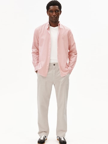 ARMEDANGELS Regular fit Overhemd ' QUAASA' in Rood