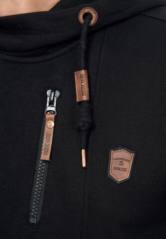 INDICODE JEANS Sweat jacket 'Elm' in Black