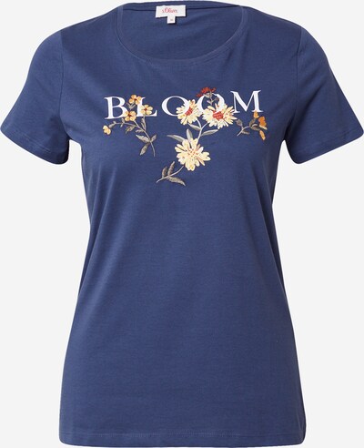 s.Oliver Shirt in de kleur Marine / Gemengde kleuren / Wit, Productweergave