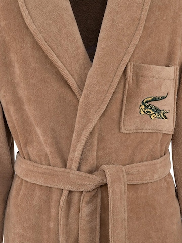 LACOSTE Long Bathrobe 'LRENE' in Brown