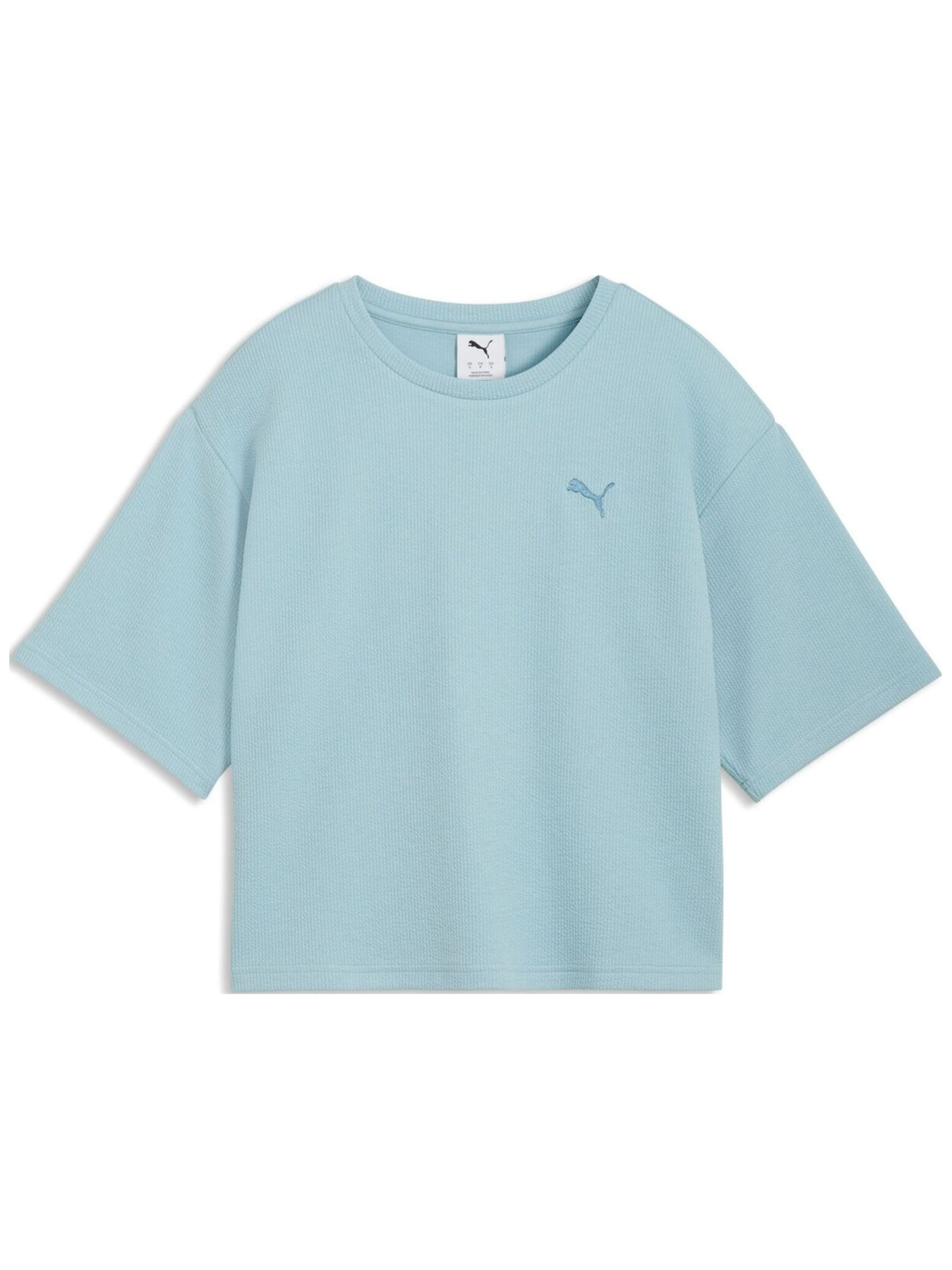 PUMA - Camiseta 'Puma Ess Elevated Relaxed Tee' en azul: frente
