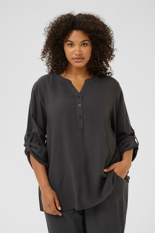 KAFFE CURVE Blouse 'Mille' in Black: front