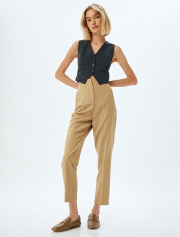 Koton Regular Pleated Pants in Beige