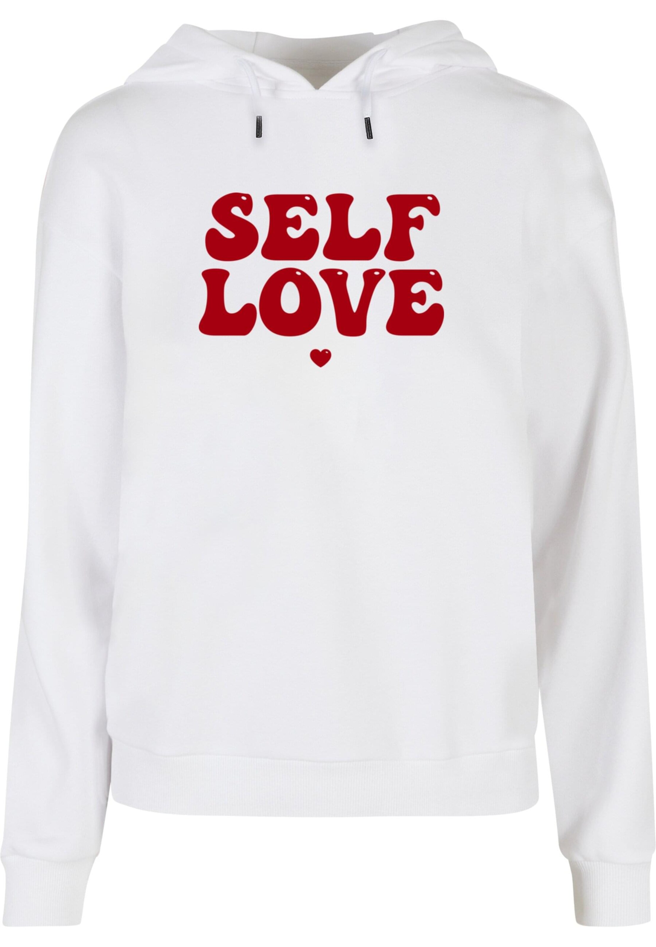 Sweat-shirt 'Self Love' Merchcode en blanc : devant