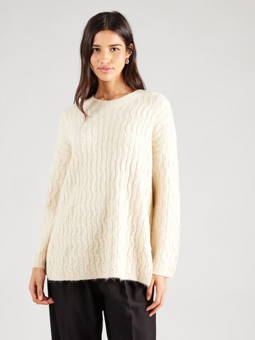 VERO MODA Sweater 'VMELYA' in Beige: front