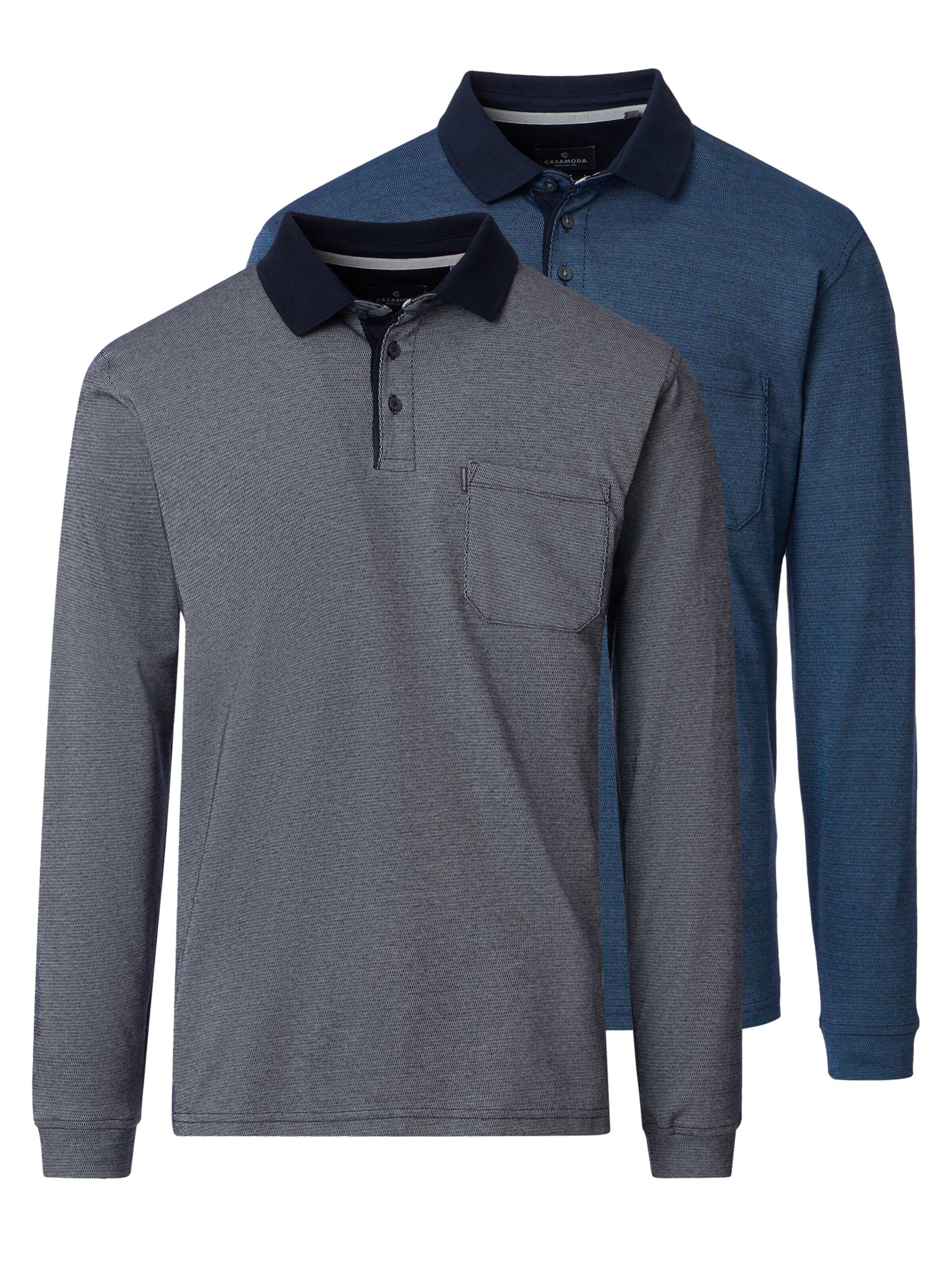 CASAMODA Shirt 'Basic' in Blue: front