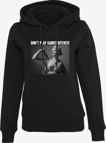 Merchcode Sweatshirt 'Don´t Play' in Zwart: voorkant