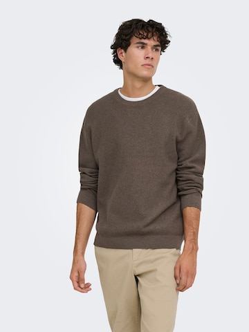 Pullover di Only & Sons in marrone