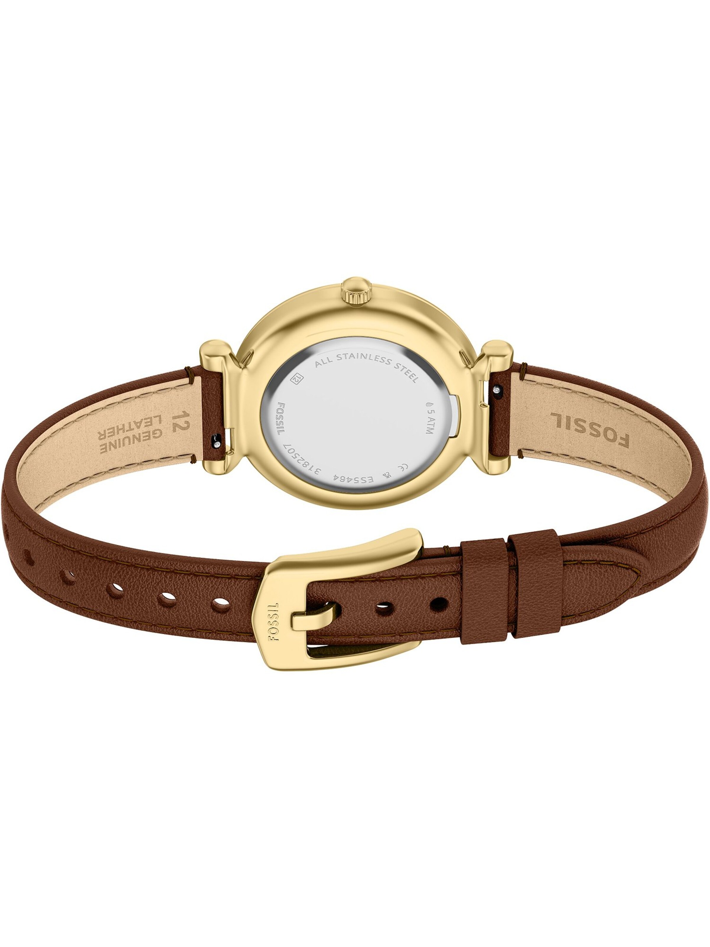 FOSSIL Analoguhr in Braun