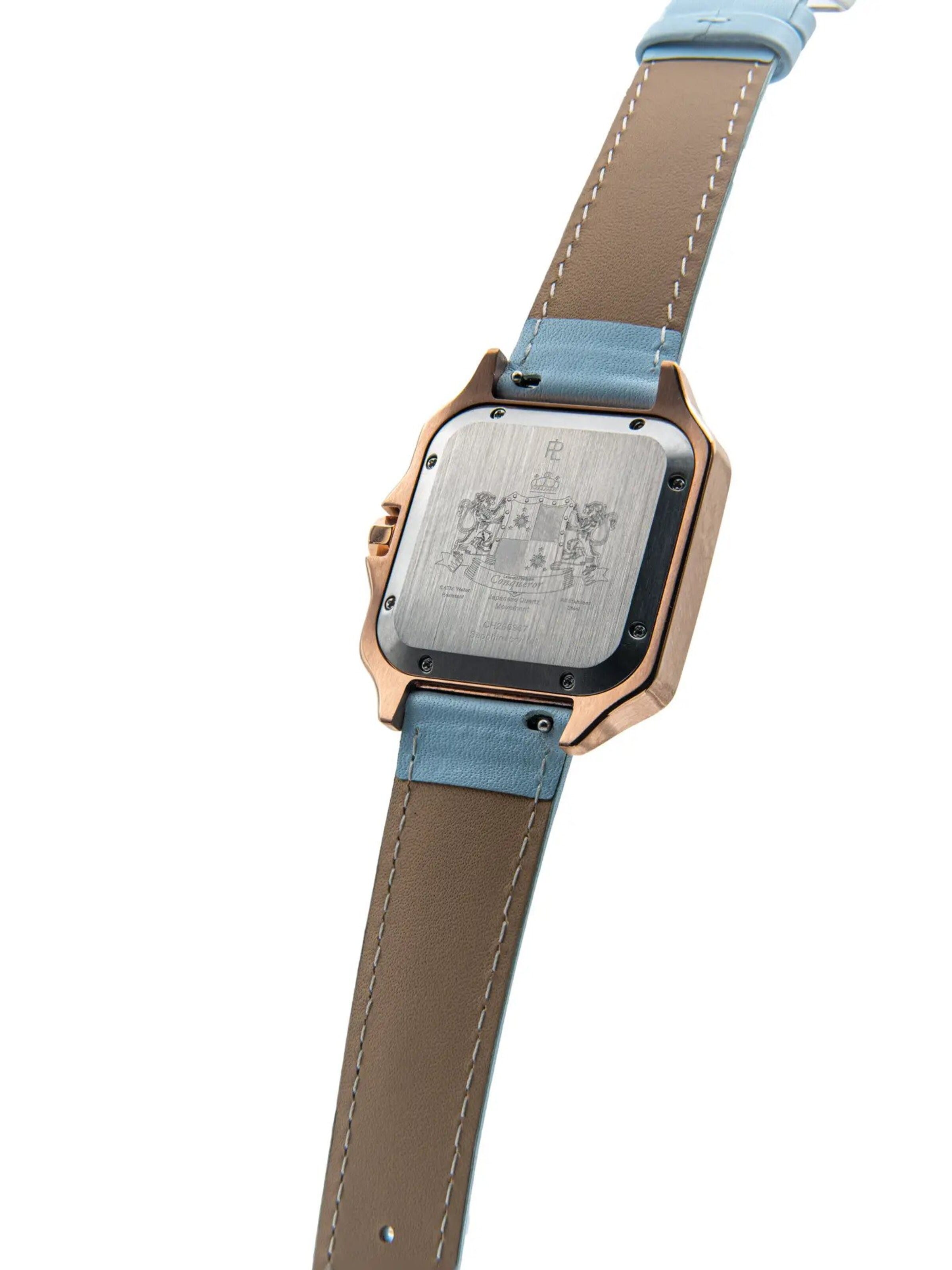 Laurent Philippe - Reloj analógico 'Conqueror Spirit of the Rose – Icy Petal' en oro