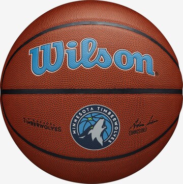 Balle 'NBA Team Alliance Minnesota Timberwolves' WILSON en marron : devant