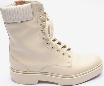 Santoni Anke & Mid-Calf Boots in 40 in White: front