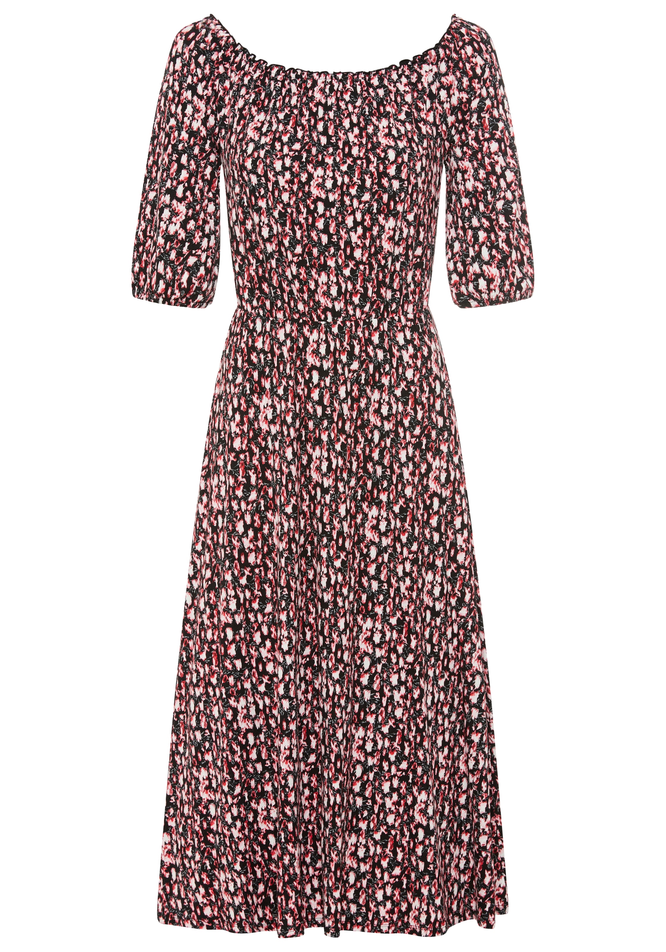 Bruno Banani LM Dress in Green / Red / Black, Item view