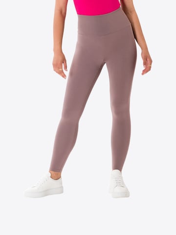 Les Lunes Skinny Leggings 'Cleo' in Bruin: voorkant