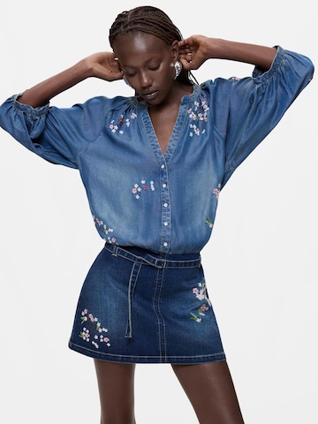Desigual - Vestido em azul: frente