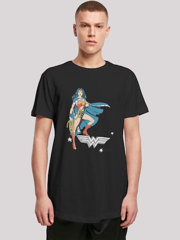 F4NT4STIC Shirt 'DC Comics Wonder Woman Standing Logo' in Gemengde kleuren: voorkant