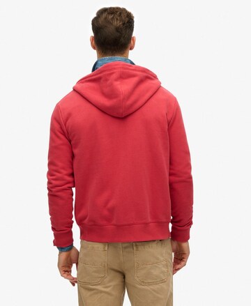 Superdry Sweatvest 'Essential' in Rood