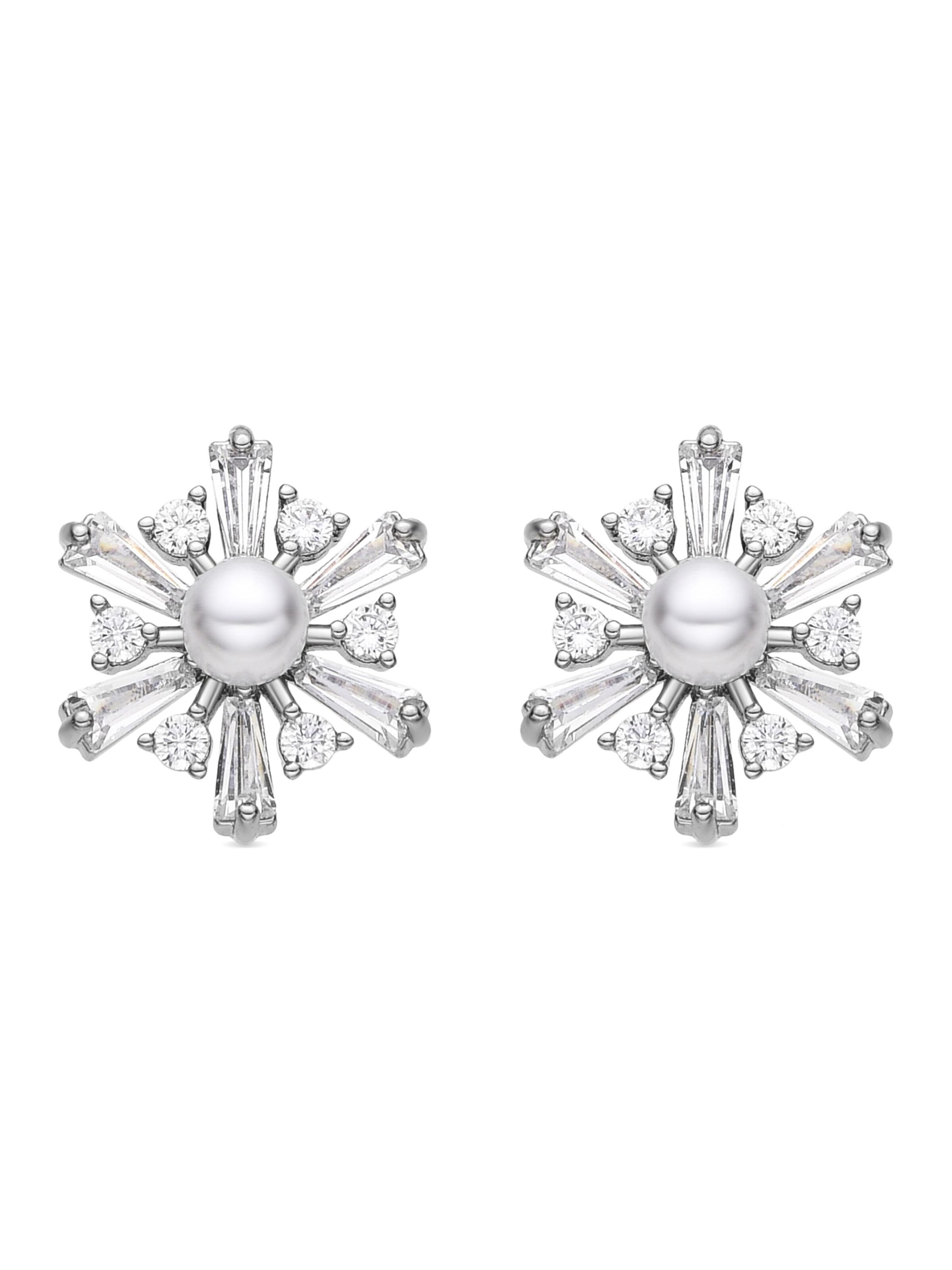 Luxenter - Pendientes 'Leth' en blanco: frente