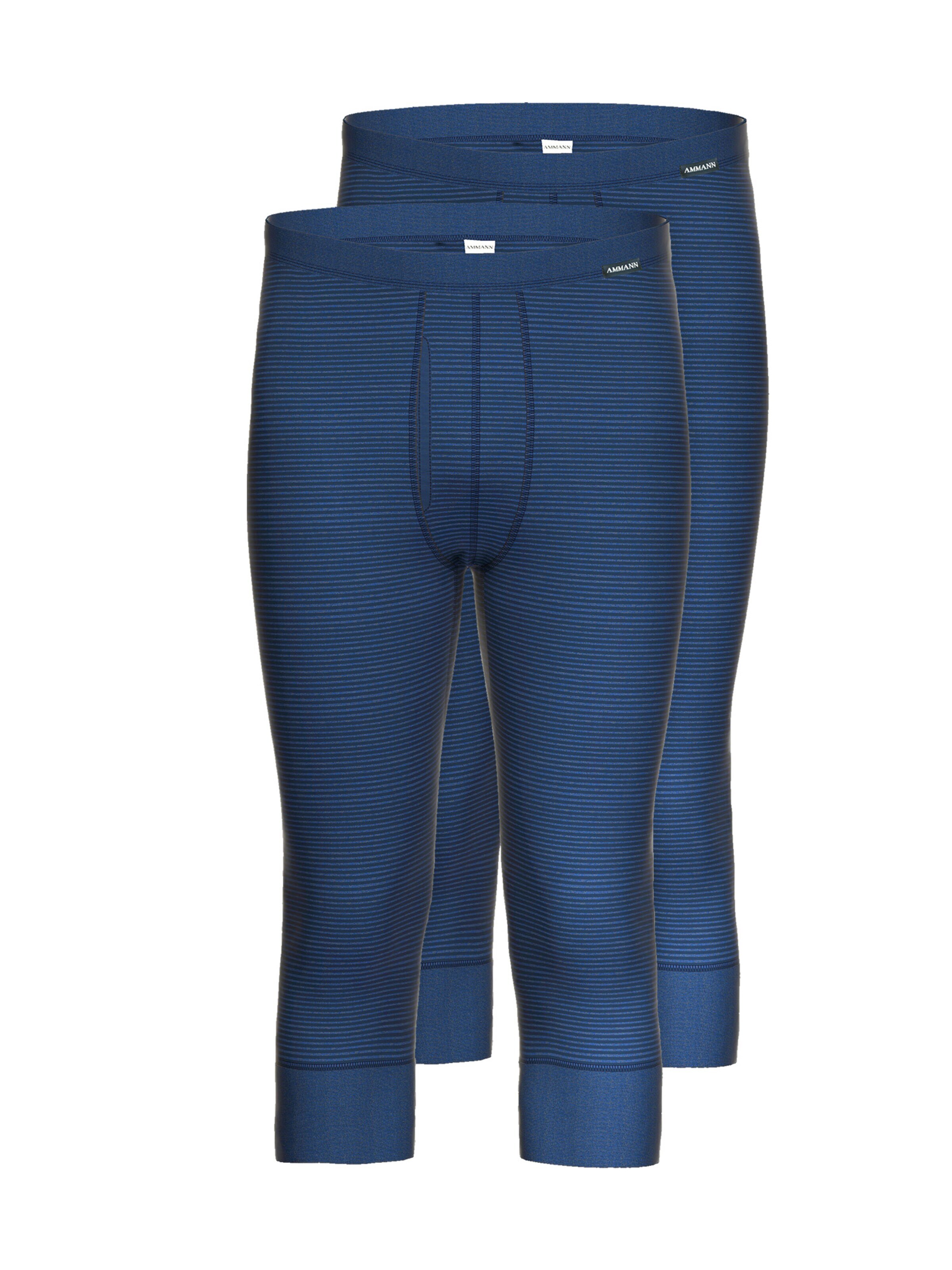 Ammann Lange Unterhose 'Day Classic'‌‌‌‌ in Blau: Vorderseite