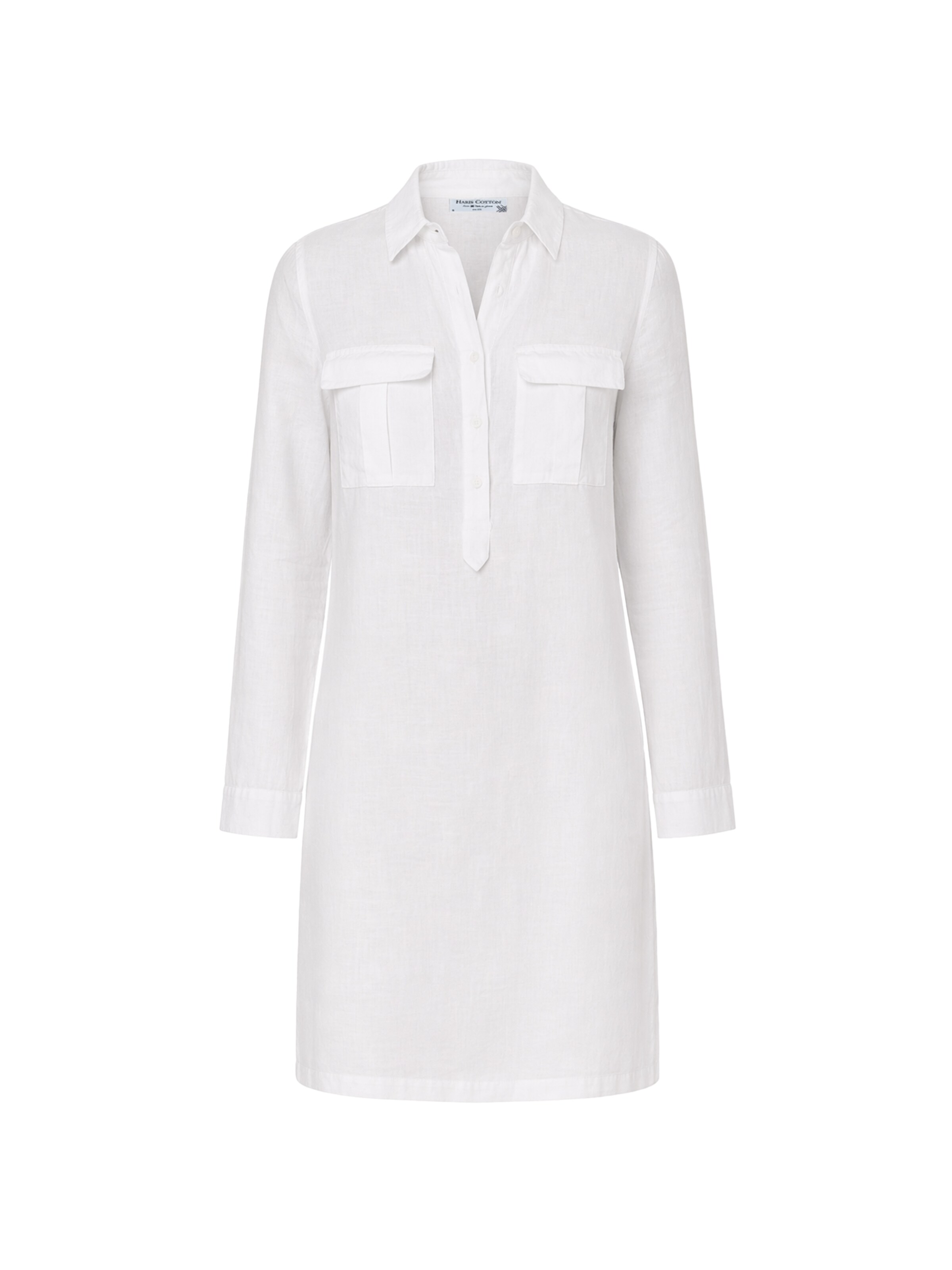 Robe-chemise Haris Cotton en blanc : devant