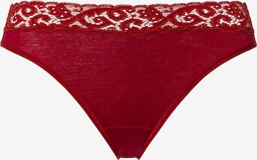 Slip ' Moments ' Hanro en rouge : devant