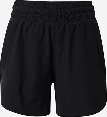 UNDER ARMOUR Regular Workout Pants in Black: front