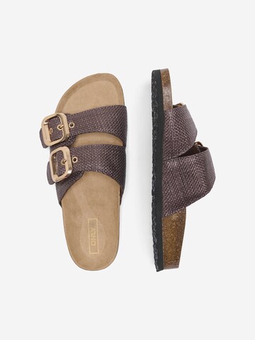 Mule 'ONLMAXI-16 RAFFIA' ONLY en marron