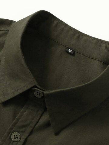 ALLTHEMEN Regular Fit Hemd 'Reine'‌‌‌‌‌‌‌ in Grün