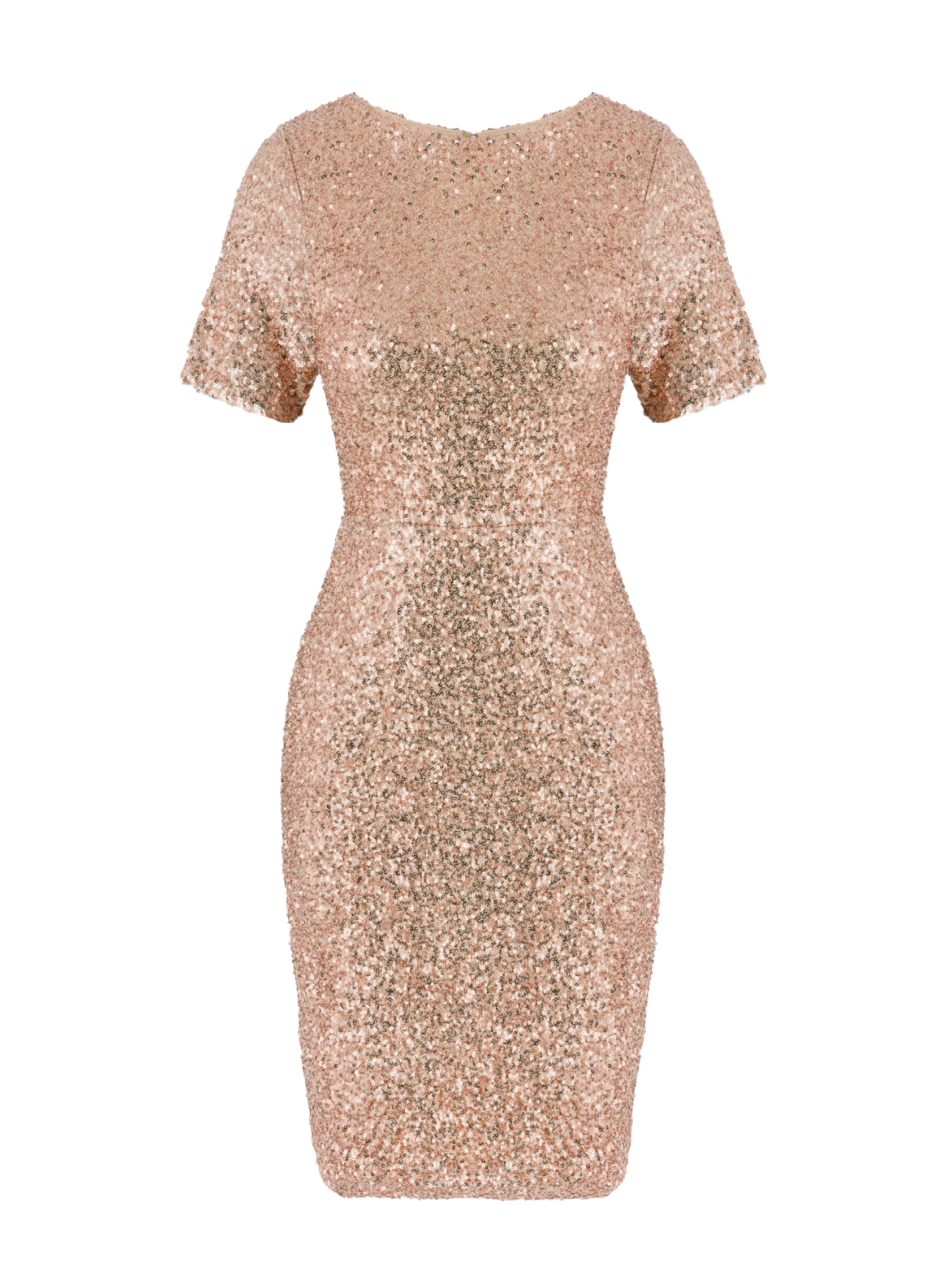 No Matter What Kleid in Gold: Vorderseite