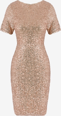 No Matter What Kleid in Gold: Vorderseite