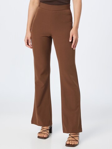 Cotton On Flared Pants in Brown: front