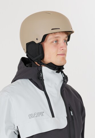 SLOPE Skihelm 'Heiden' in Grau: Vorderseite