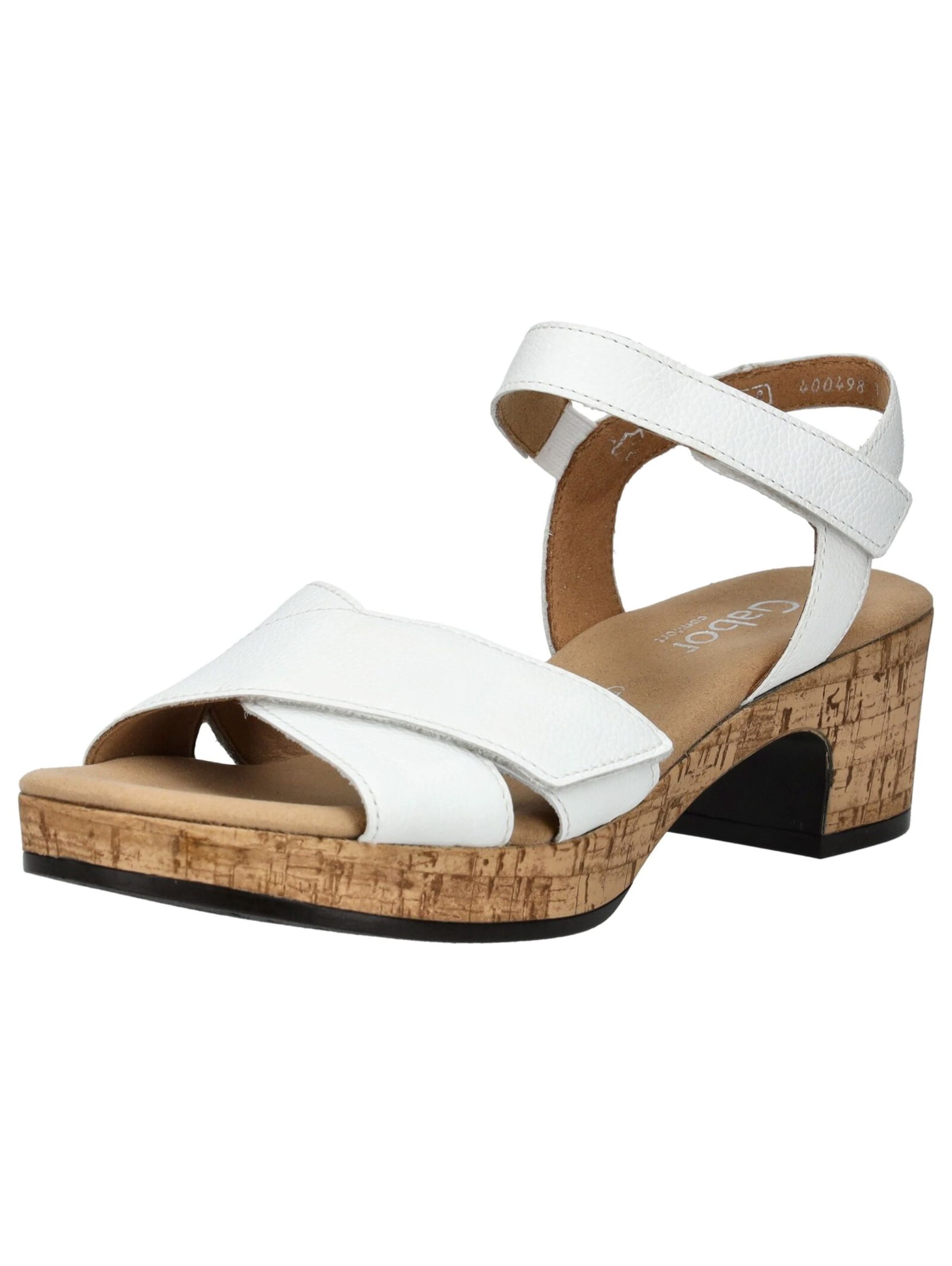 Sandales GABOR en blanc : devant