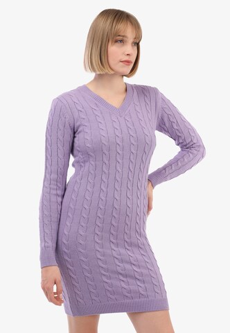 Felix Hardy Knit dress in Purple