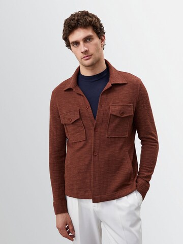 Veste mi-saison Antioch en marron : devant